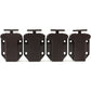 4-Pack Of DAmping Cushioning Systems For Doors, Cabinets And Drawers - Brown