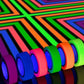 Neon Gaffer Tape 6 Colors, Uv Blacklight Glow In The DArk Fluorescent Tape For Uv Party (0.6 Inch X 16.5 Feet)