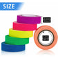 Neon Gaffer Tape 6 Colors, Uv Blacklight Glow In The DArk Fluorescent Tape For Uv Party (0.6 Inch X 16.5 Feet)