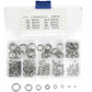180 pcs 8 Size 304 Stainless Steel Spring Washer Assortment Kit, Spring Washers Kit M2.5 M3 M4 M5 M6 M8 M10