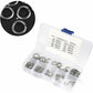 180 pcs 8 Size 304 Stainless Steel Spring Washer Assortment Kit, Spring Washers Kit M2.5 M3 M4 M5 M6 M8 M10