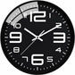 Silent Clock, 30Cm Quartz Silent Clocks, Battery Powered, Modern Style Designed For Home, Office And School (Black)
