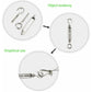 6 pcs Wire Tensioner M4 Stainless Steel Adjustable Turnbuckle Hook And Eye Set Heavy Duty
