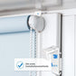 4 pcs Double ROller Blind Clamp Brackets No Drilling Replacement Accessories For Pvc, Wooden Window, Door Leaf