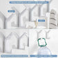 Self Adhesive Hooks Aluminum Wall Hook Waterproof Bathroom Towel And RObe Hooks For Kitchen Bathroom Closets 5 pcs