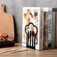 Pair Of Heavy Duty Metal Bookends - Unique Design - For Kitchen, Home, School, Office, Library - Black