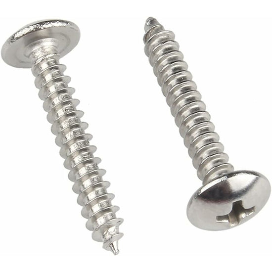 M4 X 25Mm 40 pcs ROund Head Wood Screws 304 Stainless Steel Cross Recessed Mushroom Head Self Tapping Screws Fasteners