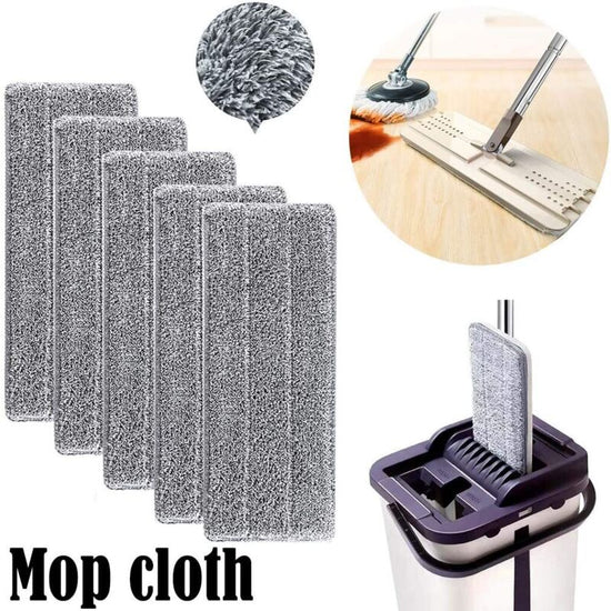 Super Absorbent Mop Head Refills - Washable Microfiber Household Mop Head Cleaning Pad Microfiber Washable Cleaning Mop
