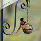 4 pcs Hanging Bird Feeders Metal Bird Fat Ball Holder Indoor Outdoor Black 7Cm Diameter Food Dispenser With 4 S-Shaped