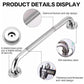 Bathroom Grab Bar, Sus 304 Stainless Steel Bathtub Handle With Non-Slip Grip, Toilet Grab Bar For