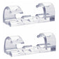 60 Pack Clear Cable Clips, Strong Self-Adhesive Cable Holder, Durable Plastic Cord Management Organizer Clamps For Home