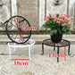 9" Rust Resistant Wrought Iron Metal Plant Pot Stand White