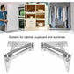 2 pcs Durable Steel Folding Support Hinges For Cupboard, Wardrobe, Cabinet, Door