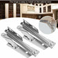 2 pcs Durable Steel Folding Support Hinges For Cupboard, Wardrobe, Cabinet, Door