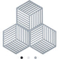 Kitchen Pot Coaster Tapis De Protection En Silicone Teffa (Gris, Raya Hexagonal: 160X138X8Mm)