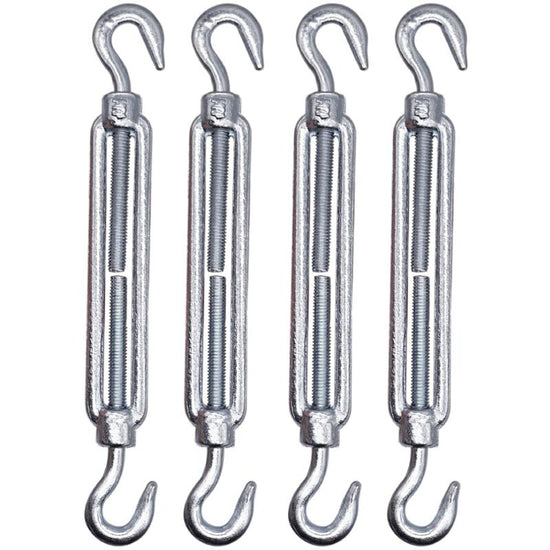 4 pcs M6 Adjustable Cable Turnbuckle With Hook And Loop - Cable Tension (4 pcs, M6)