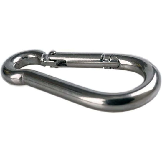 4 pcs Heavy Duty Carabiner Hooks For Sports, Locking Dogs, Hammock Swing, 304 Stainless Steel, 8Mm Thickness