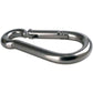 4 pcs Heavy Duty Carabiner Hooks For Sports, Locking Dogs, Hammock Swing, 304 Stainless Steel, 8Mm Thickness