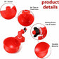 6 pcs Automatic Chicken Waterer Supplies Bowl Cups Plastic Bowl, Poultry Water Dispensers Automatic Drinking Water Cups