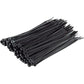 Pack Of 100 Cable Ties, Black, 200 X 4.8 Mm