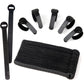 60 Pack Black Reusable Cable Ties Adjustable Releasable Cable Management Clips For Pc Cables, Organizing Cords, Tv,