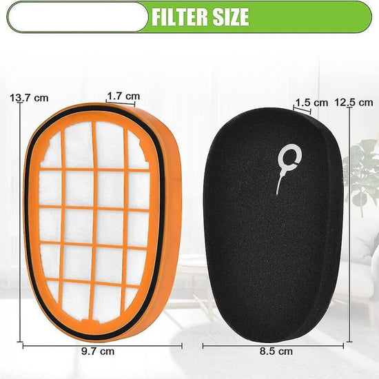 4 Packs De Filtres Pour Philips Speedpro Max Aqua Handheld Fc6812 Fc6813