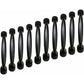 10X 96Mm Black Kitchen Cabinet Door Pulls Cupboard Drawer Bedroom Furniture Pull Handle