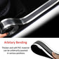 Car Door Sill Sticker Carbon Fiber Silver 5Cmx3M Self-Adhesive Sticker Protector Bumper Guard Strip