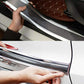 Car Door Sill Sticker Carbon Fiber Silver 5Cmx3M Self-Adhesive Sticker Protector Bumper Guard Strip