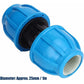 4 pcs 25Mm To 25Mm Pe Plastic Straight Water Pipe Fittings Pvc Pe Ppr Pipe Connector Accessories