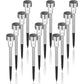 Outdoor Solar Lights LED Landscape Light Pack/Pathway Lights Stainless Steel-12