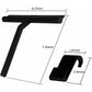 27Cm Silicone Shower Squeegee - For Glass Shower Door And Wall - With Hanging Hook - Black