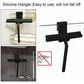 27Cm Silicone Shower Squeegee - For Glass Shower Door And Wall - With Hanging Hook - Black