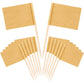 100 pcs Kraft Toothpick Flags, Brown Mini Food Labels Flags For Party Cupcake Decoration Fruit Salad Cheese Label