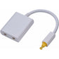 Dual Port Digital Optical Audio Splitter Easily Connect Multiple Components Without Swapping Connections Low Jitter