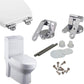 Toilet Seat Hinge Replacement Fixings Zinc Alloy Toilet Seat Hinge Toilet Seat Hinge For Wood Resin Mdf Toilet Seat