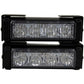Strobe Lights, 2 pcs 8 LEDs Emergency Strobe Warning Lights Emergency Flashing Warning Lights 12V Universal For Car