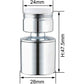 24Mm Dual Function Kitchen Faucet Aerator, Acs Certification, Chrome Male Thread (M24)
