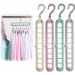 12 pcs Magic Hangers, Premium Quality Foldable Hangers, Multi-Function Space Saving Hangers, For Storing And Drying