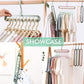 12 pcs Magic Hangers, Premium Quality Foldable Hangers, Multi-Function Space Saving Hangers, For Storing And Drying