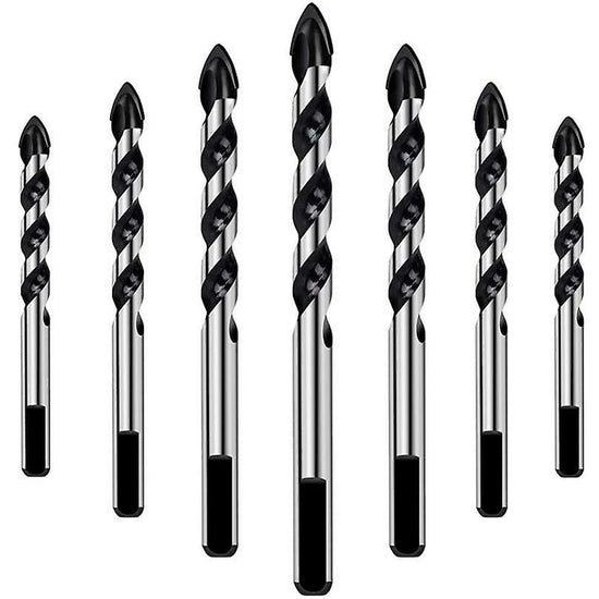 7 pcs Drill Bit Set For Tile, Glass, Concrete, Stone, Brick, Tiles, Ceramic And Mirrors(3Mm 4Mm 5Mm 6Mm 8Mm 10Mm 12Mm)