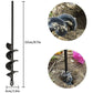 Garden Auger, Spiral Drill Gardening Tool For Planting Trees/Shrubs/Twist Drill/Planting Auger - 4×22Cm