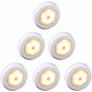Wireless LED Motion Sensor Light For Closet, Stairs, Hallway, Kitchen, Bedroom (6 pcs) (White Shell (Warm Light)