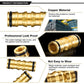 Garden Hose Connectors Double Male Hose Connectors Brass Hose Fittings For Garden Hose Faucet (4 Sets)