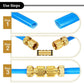 Garden Hose Connectors Double Male Hose Connectors Brass Hose Fittings For Garden Hose Faucet (4 Sets)