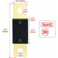 2 Pack Anl Fuse - 80A - For Car Audio System - Black And Gold