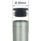 16 Pieces - ROund Ribbed End Caps For Tubular Furniture Legs, Tables & Chairs (30Mm) By [Energy Class A]
