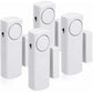 Door And Window Alarm - Pack Of 4 Wireless Intruder Alarms - Home Security Against Burglary - Magnetic Operation - 90 Db