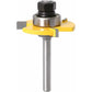 6Mm Shank Matched Tongue And Groove ROuter Bit Set 3 Teeth T Shape Wood Cutter Cutting Woodworking Tool (6Mm)