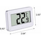 Refrigerator Digital Thermometer Freezer Digital Thermometer And Indoor Temperature Monitor, White
